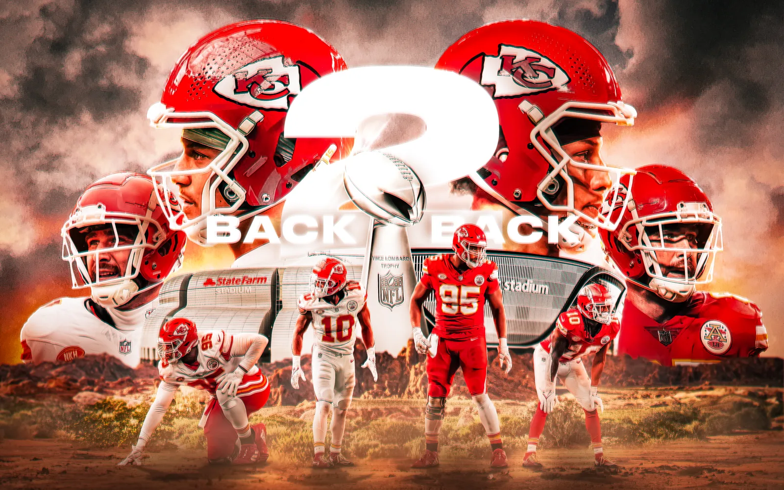 Kansas City Chiefs back-to-back championship graphic