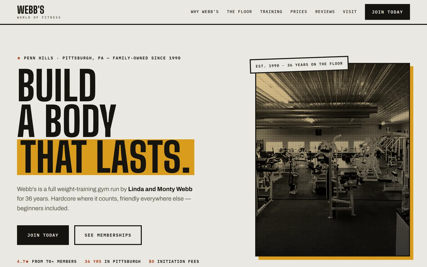 Webb's World of Fitness screenshot